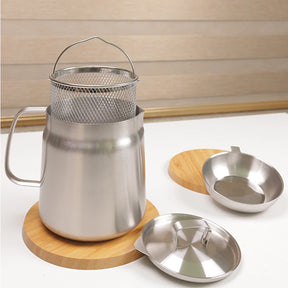 2-IN-1 OIL STRAINER POT