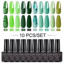 Premium Collection of 10 Semi-Permanent Gel Polishes