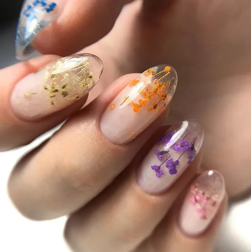 Dried Flower Gel Nail Polish