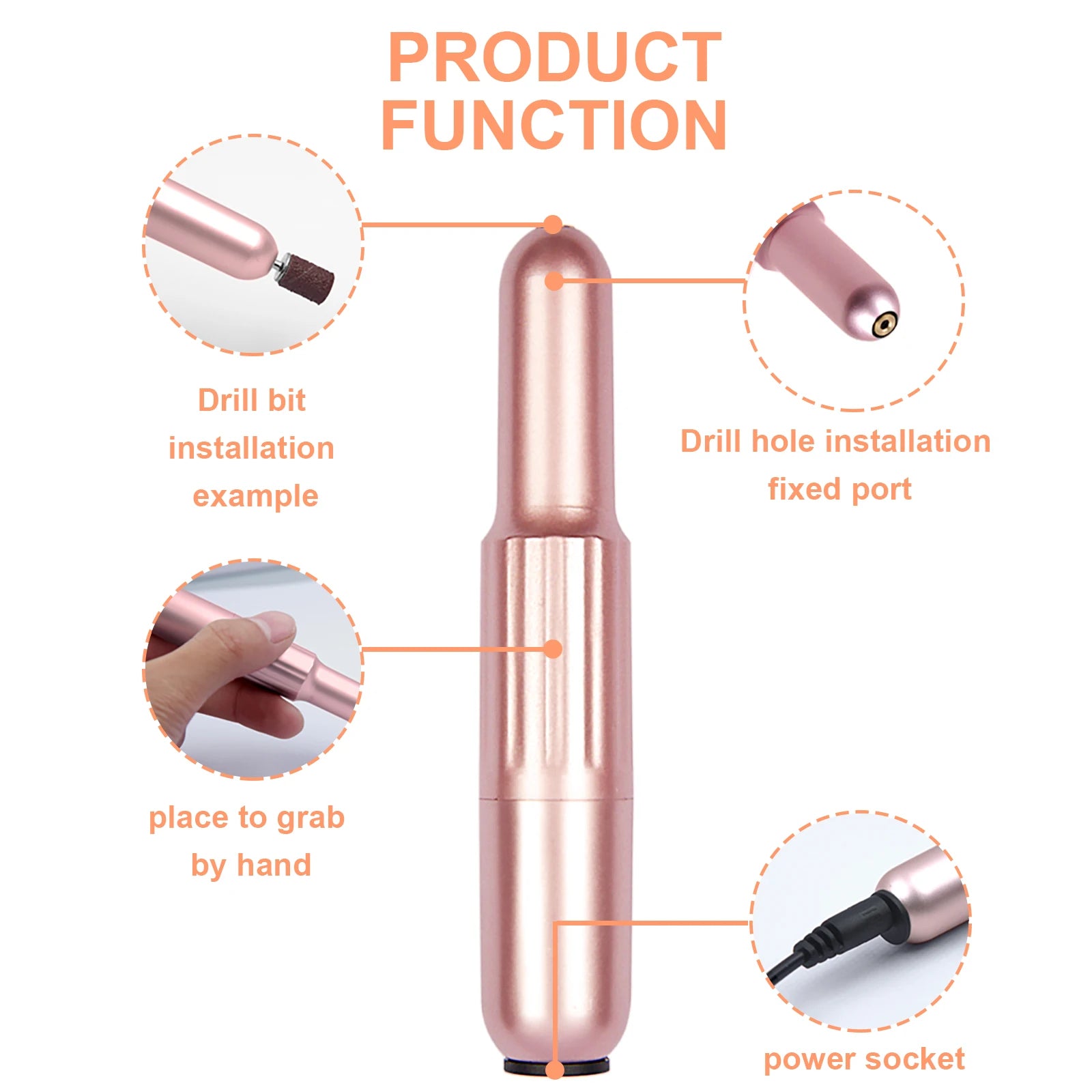 ProFlex Portable Nail Drill Kit + Free Brush